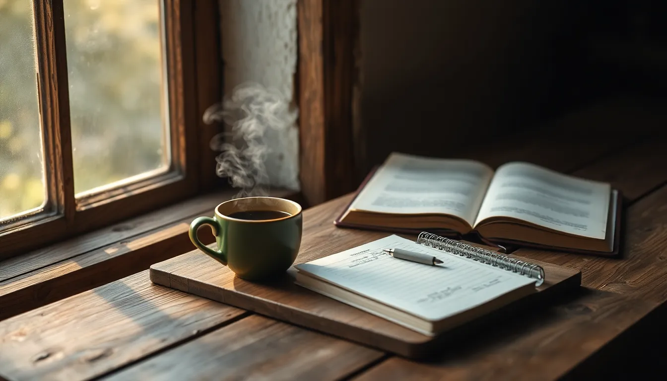 페퍼민트 티 마시는 모습